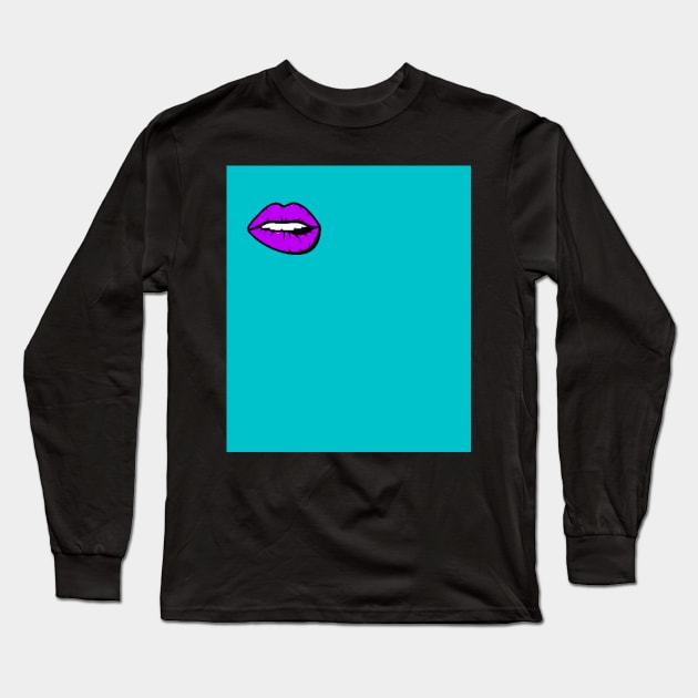 DSMP Purple Lips Long Sleeve T-Shirt by JEWEBIE